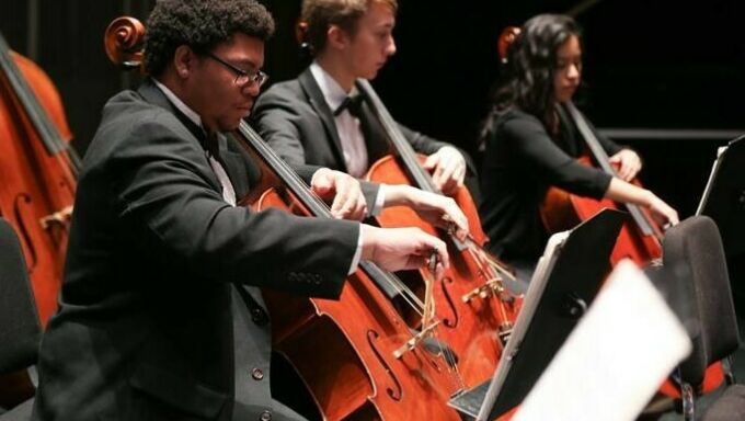 School of Music orchestra performance.