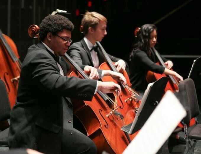 School of Music orchestra performance.