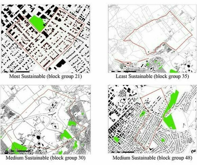 4 images of digital mapping of the Residential Choice, Demographics, and Sustainability: Lessons from State College, PA.