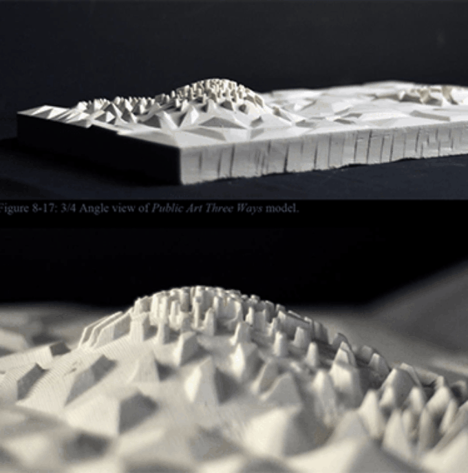 3D modeling of “Public Art and the Topographic City A Geospatial Analysis of the Pittsburgh Art Landscape”