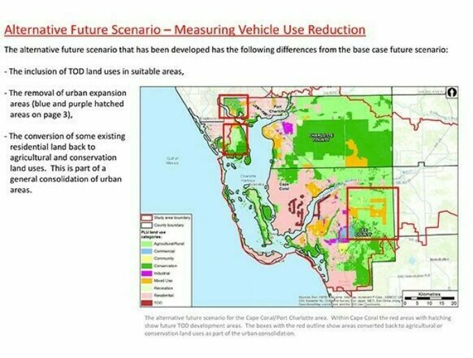 Land use suitability analysis focused on Transit-oriented development (TOD) in Cape Coral/Port Charlotte, Florida. Greg King 842 studio project