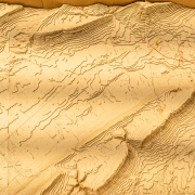 Topographical map used in Landscape Architecture planning session