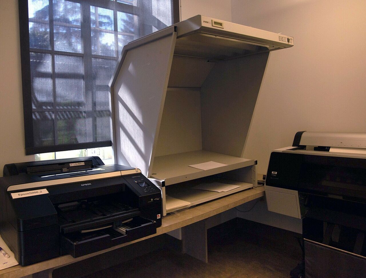 State of the art Epson printers, scanners and comp station for students.