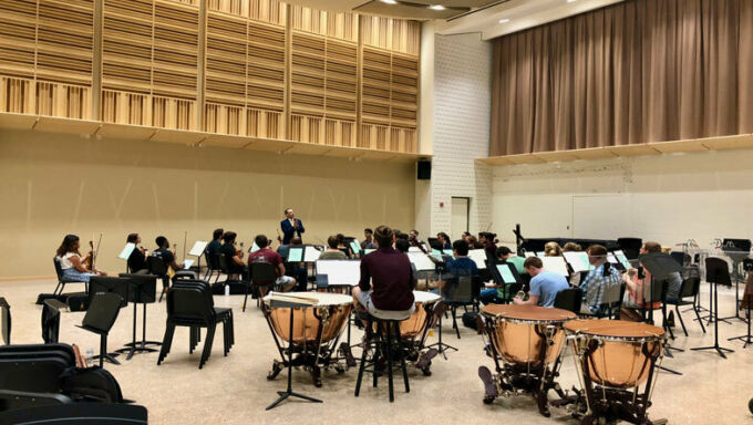 Esber Rehearsal Hall - orchestra