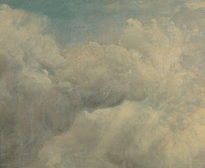 John Constable, 1776–1837, British, Cloud Study, ca. 1821, Oil on canvas, Yale Center for British Art, Paul Mellon Collection, B1981.25.136