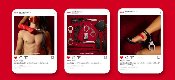 Three instagram posts for the Safe Word app.