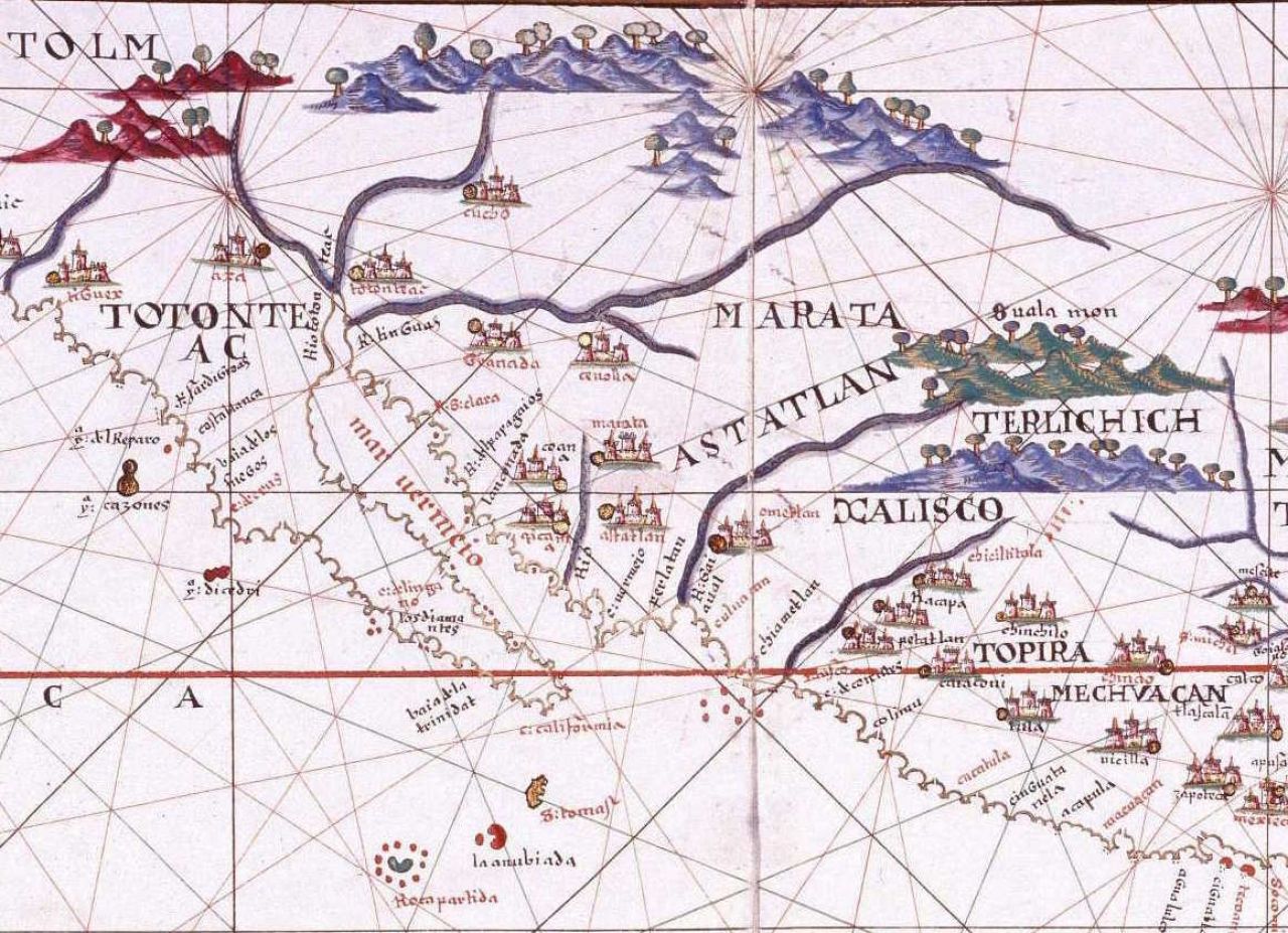Map of north of Mexico