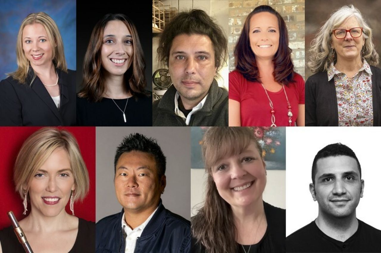 Top row (left to right): Sarah Watts, Liz Agler, Jamie Heilman, Chrissy Leidy, Diana Malcom; Bottom row (left to right): Naomi Seidman, Huiwon Lim, Deb Gulick, Ali Ghazvinian.