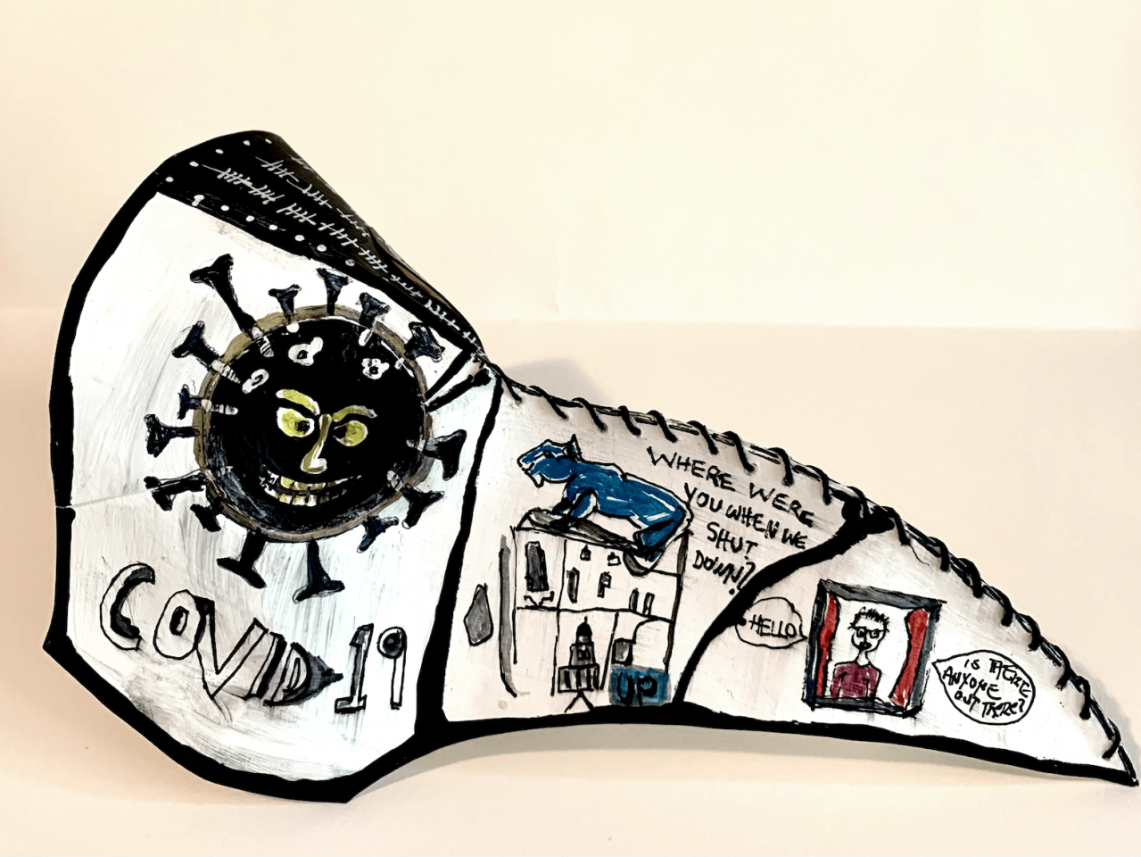 Cartoon-like representation of COVID