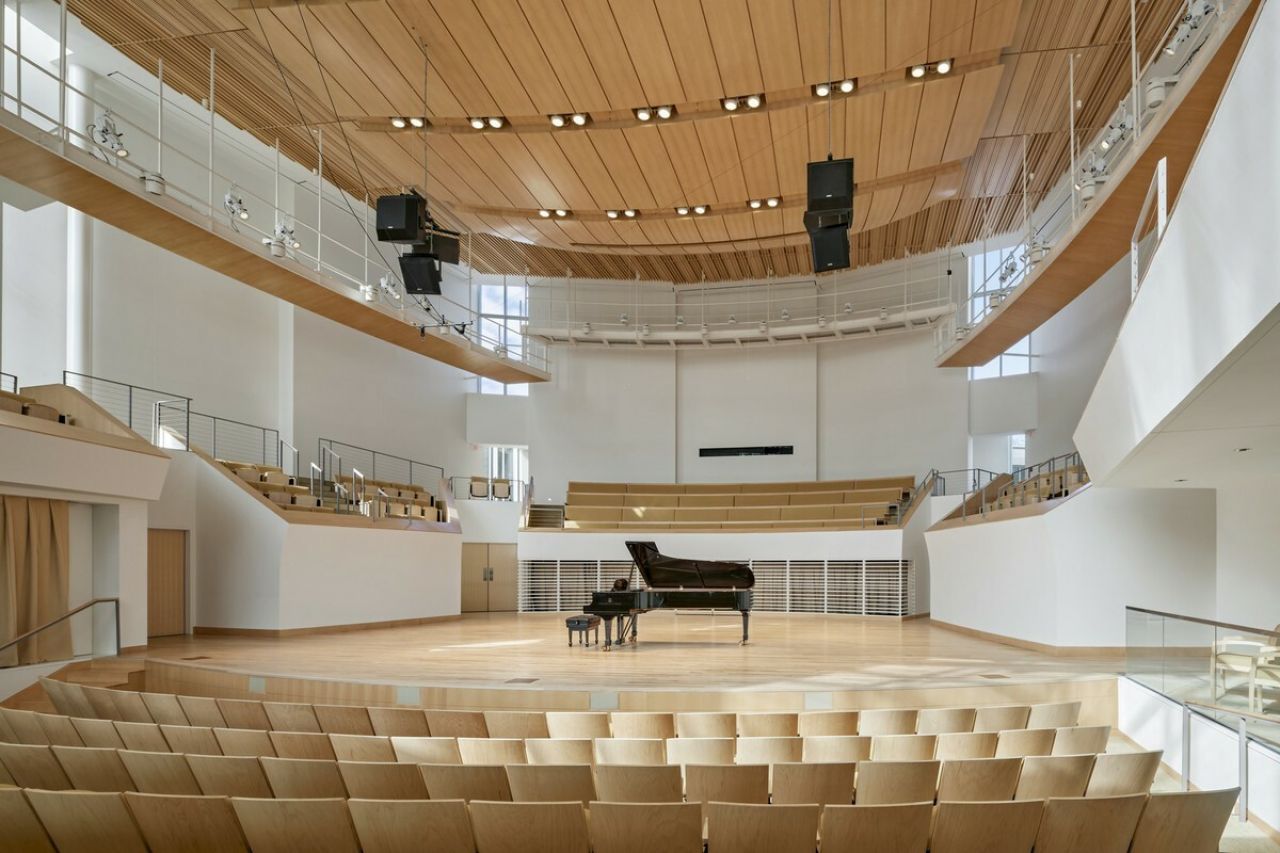 Interior of School of Music Recital Hall