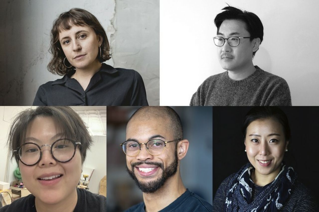 Clockwise from top left: Erin Mallea, Woohun Joo, Doah Lee, Wesley T. Brown, Wang Chen.