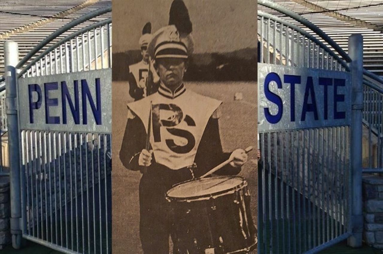 Portrait of Penn State Blue Band instrumentalist Susan Nowlin Batutis.