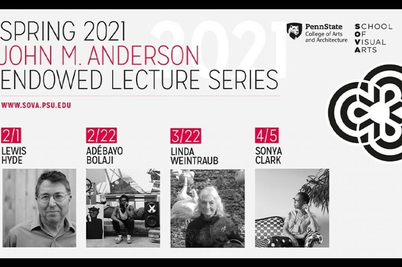 Column layout of Anderson Lecture Series guest lecturers with dates and times included in text of story
