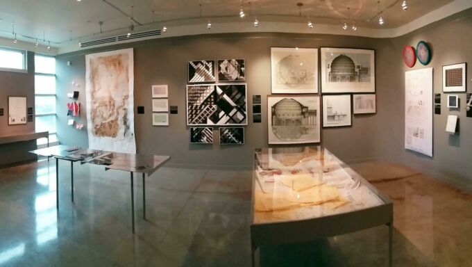 A look inside the Rouse Gallery at the “On/Of Paper" exhibit.