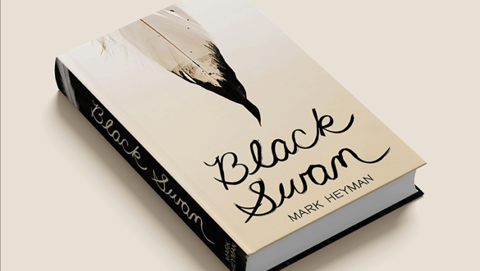 The book cover for "Black Swan," designed by Taylor Kuszyk.