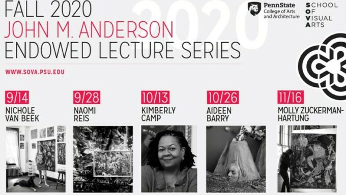 2020 John Anderson Endowed Lecture series announcement showing upcoming fall lectures