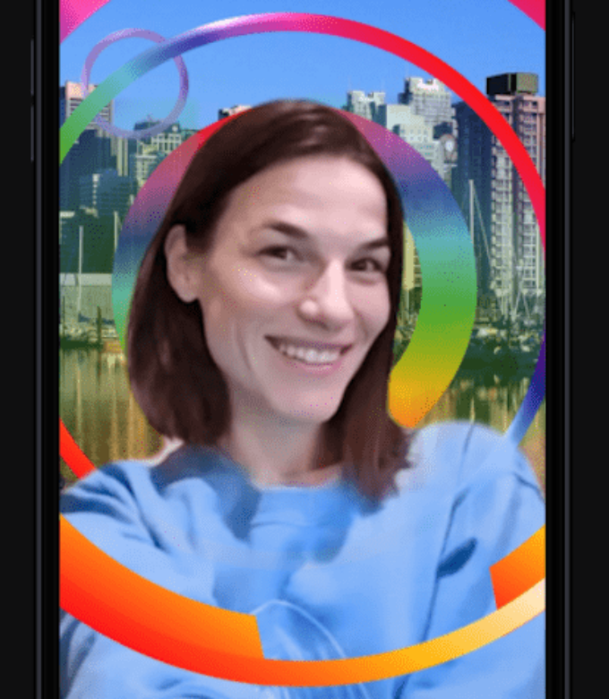 Headshot of Lauren Schoth using interactive filter