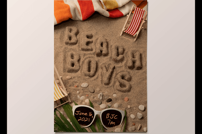 Taylor Kuszyk’s Beach Boys concert poster design.