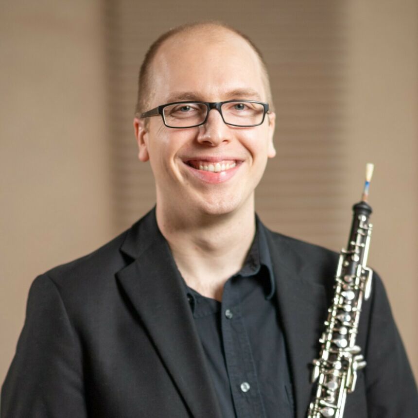Headshot of Andreas Oeste, Lecturer of Music, Oboe