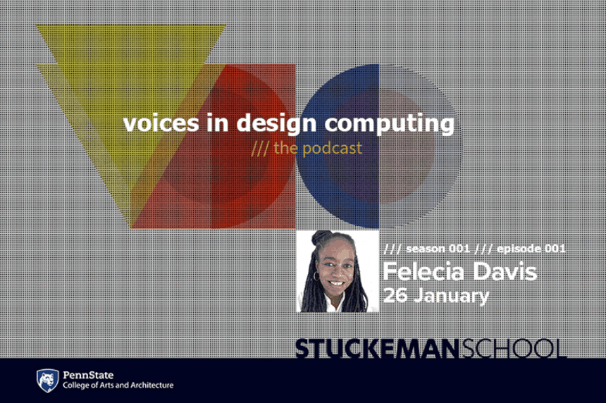 Voices in Design Computing podcast promotional image
