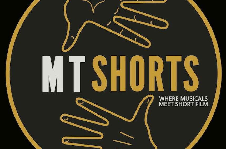 MT Shorts logo showing jazz hands on black background