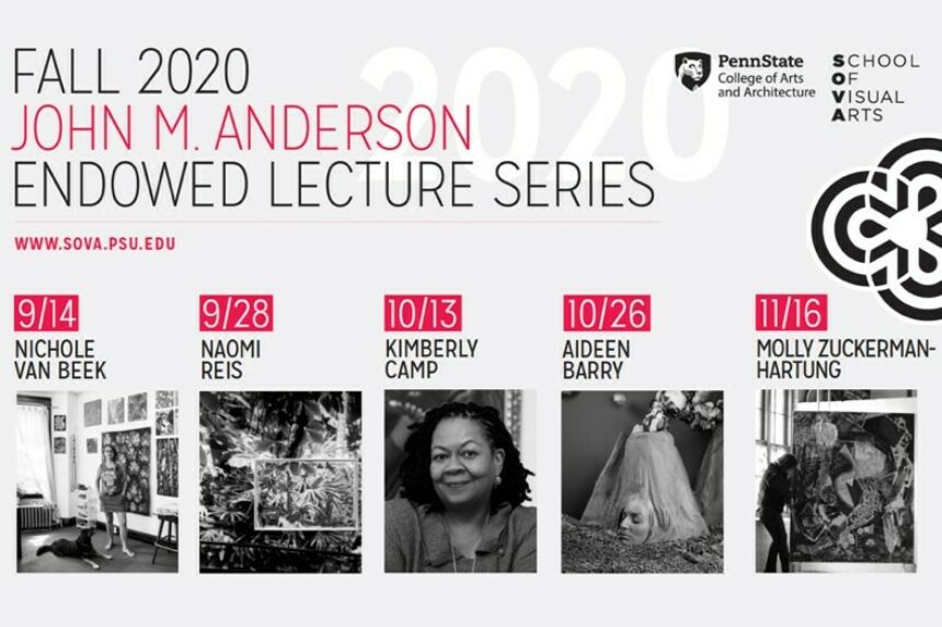 2020 John Anderson Endowed Lecture series announcement showing upcoming fall lectures