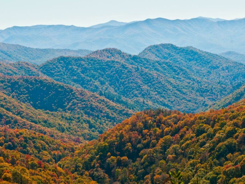 A view of the Smoky Mountains