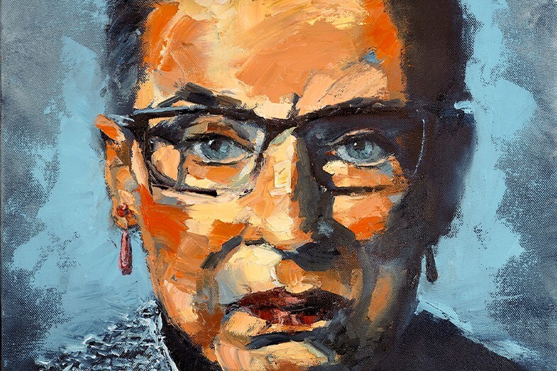 Alumnus Memorializes Ruth Bader Ginsburg With Portrait - College Of ...