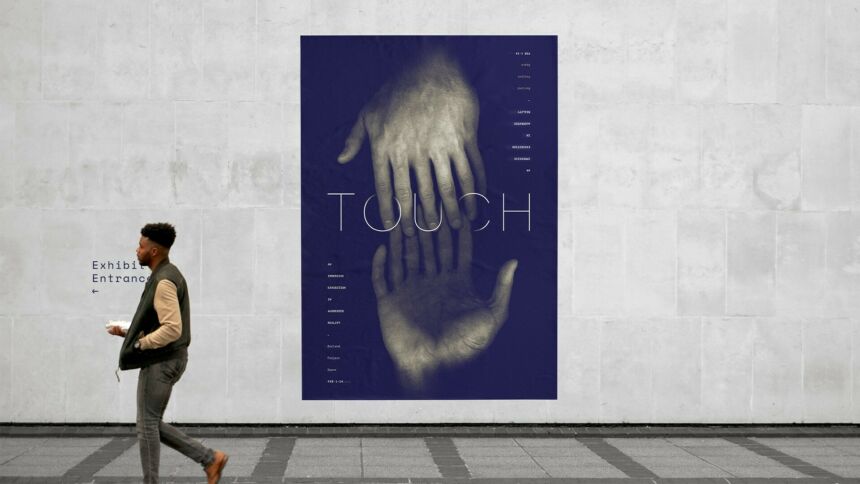 Exhibition design for TOUCH, an augmented reality focused exhibition.