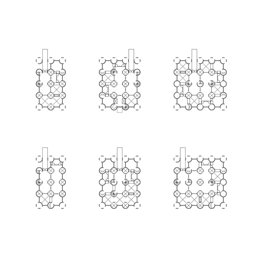 Six sample Portm-Ino variations, each automated in Shape Machine for Rhino.