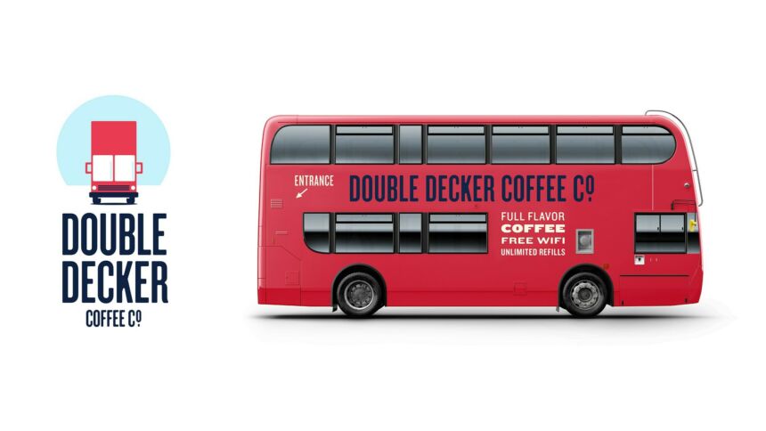 Identity and packaging design for Double Decker Coffee Company