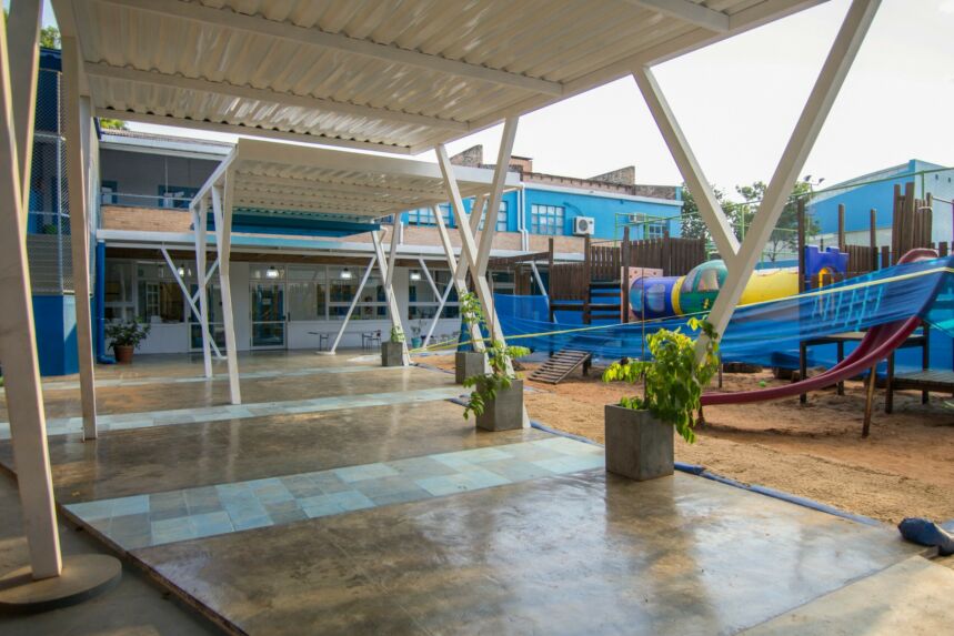 Kindergarten School remodeling in Asuncion, Paraguay.